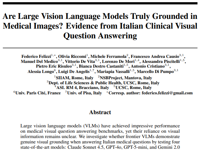 Are Large Vision Language Models Truly Grounded in Medical Images?